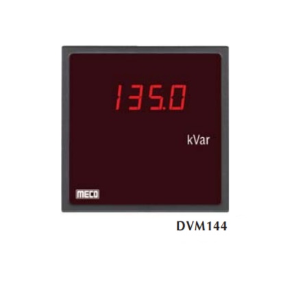 4Â½ Digit 3 Phase 3 Element 4Wire Varmeter TRMS DVM1444534 (144X144mm) Range: 1A -  5A, 110 - 440V (Any One Only) With Auxiliary Power Supply 110 - 230V AC