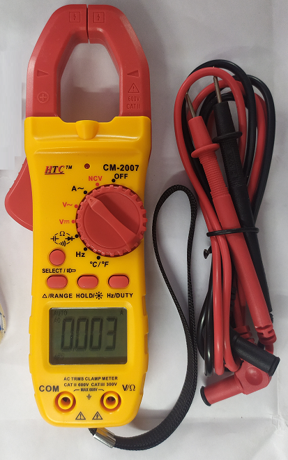 HTC CM-2007 600A AC Clamp Meter with Temp Frequence