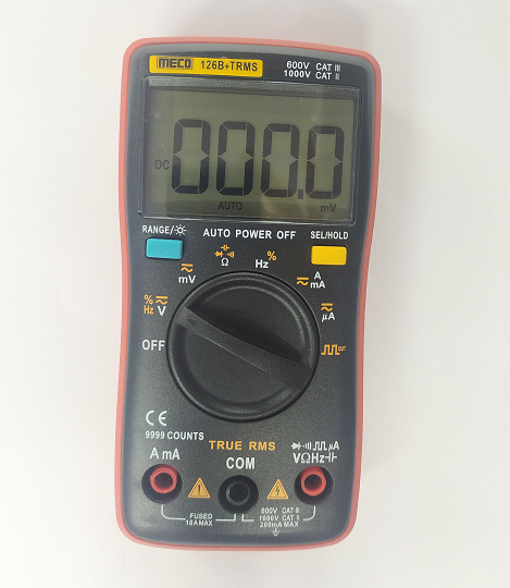 MECO 126B+ 4 Digit / 9999 Count TRMS Autoranging Pocket Size Digital Multimeter