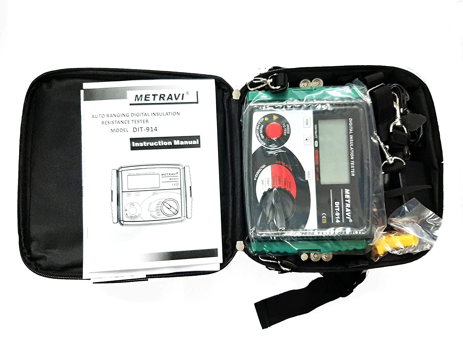 Metravi DIT-914 Digital Insulation Tester Battery cum Mains Operated