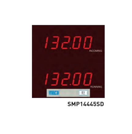 4Â½ Digit 19999 Count LED Display Double Voltmeter TRMS SMP14445SD (144X144mm)Double  Voltmeter Range: 0-1000V DC With Auxiliary Power 85-265V AC/DC