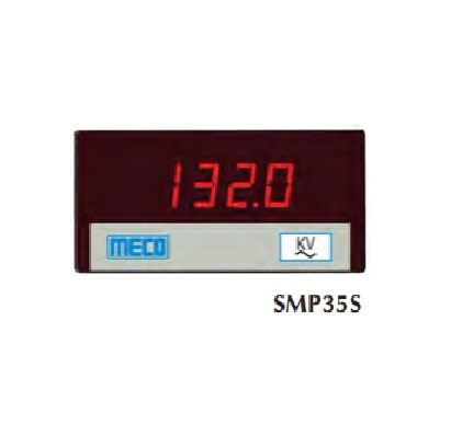 3Â½ Digit 1999 Count LED Display Voltmeter TRMS SMP35S (48X96mm) Range: 0-200 mV DC With Auxiliary Power 85-265V AC/DC